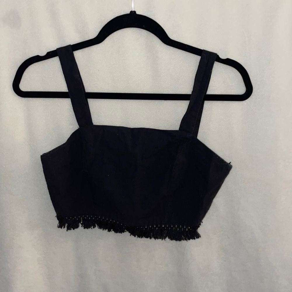 Black Fringe Set